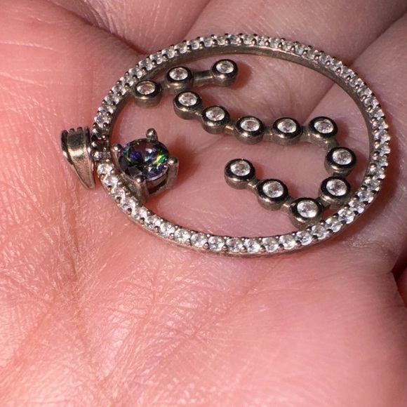 Elegant Silver Zodiac Scorpio Pendant - Picture 7 of 8